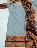 Kanchi Chanderi Kurti with Dupatta