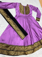 Beautiful Gown with Jacquard Silk Border Dupatta