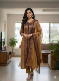 Kanchi Chanderi Kurti with Dupatta